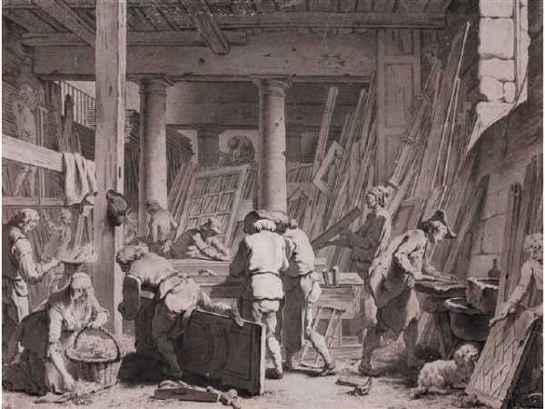 AMAND Jacques-François (1730-1769) : L'atelier du Sieur Jadot