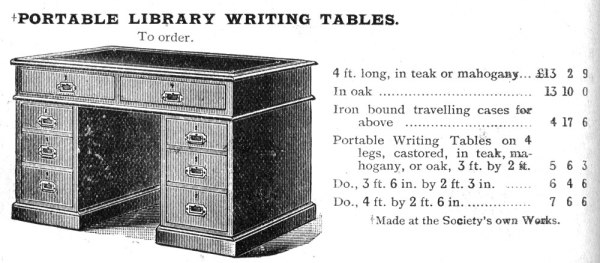 Portable Library Writing Tables &#8211