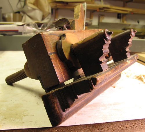 SOLD: Burnham, Fox & Co. Plow Plane and 8 Irons &#8211