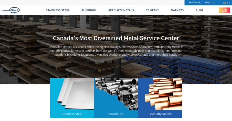 Diversified Ulbrich of Canada Debuts New Website