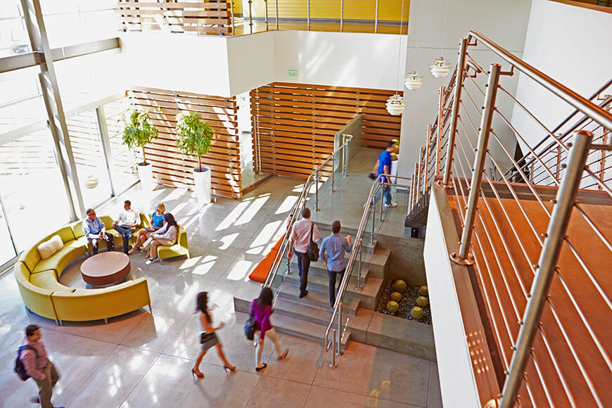 office reception area