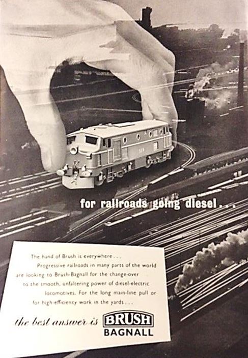 The best answer is Brush Bagnall’, Diesel Railway Traction Gazette, 1952. NRM Ref: ALS2/95/D/7