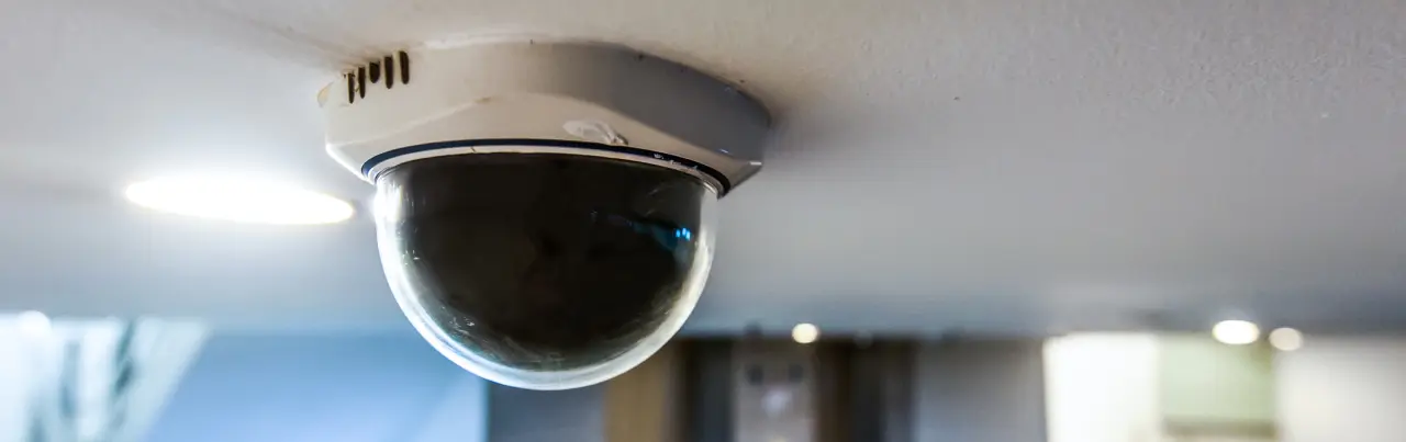 dome camera on floor