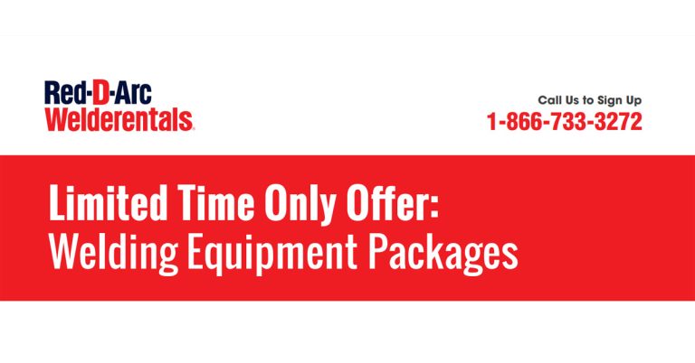 Limited Time Only Offer: Welding Equipment Packages – Red-D-Arc Red-D-Arc