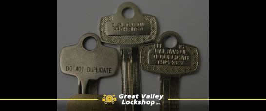 Will A Locksmith Copy A “Do Not Duplicate” Key? | Great Valley Lockshop