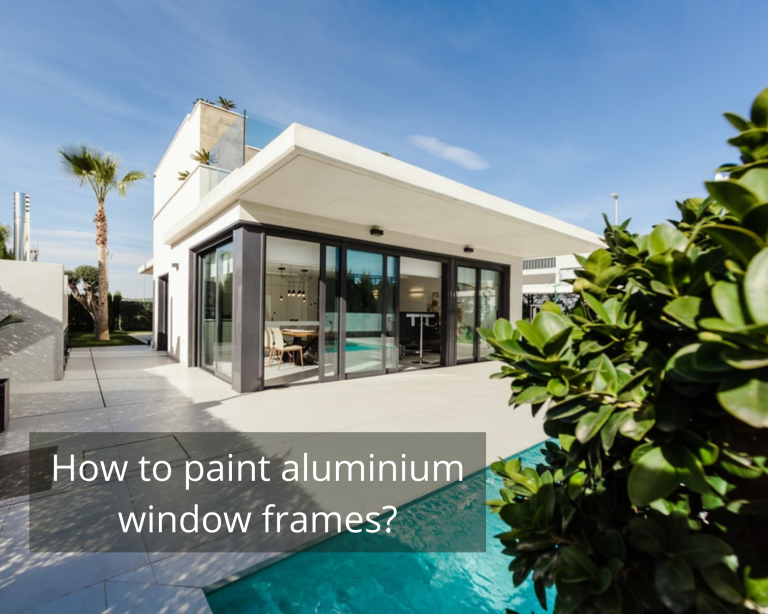 How to paint aluminium window frames?